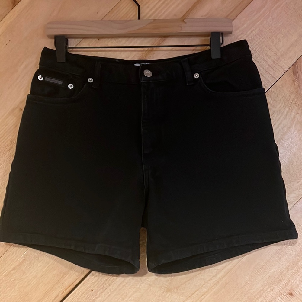 Calvin Klein Jeans Black Denim Shorts - Size 10